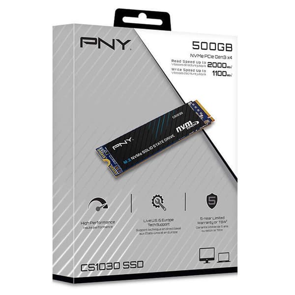 Pny Ssd-kiintolevy M. Xlr8 Cs1030 500gb 2 M2 Musta