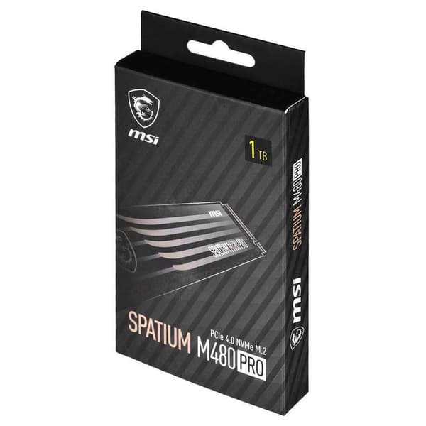 Msi Ssd-kiintolevy Spatium M480 Pro 1tb Musta