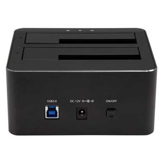 Startech Sdock 2u33v 2.5/3.5´´ 2 Telakointi Asema 2.5/3.5´´ 2 Satamat Musta