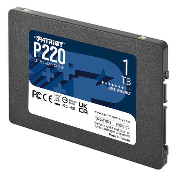 Patriot Ssd Hårddisk P220s1tb25 1tb Durchsichtig