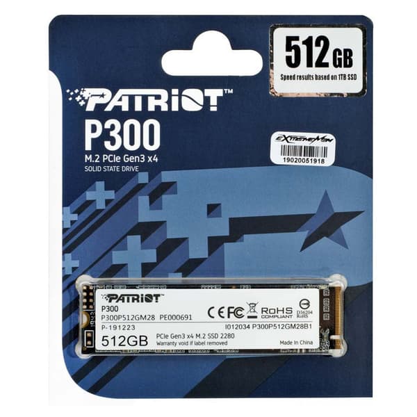 Patriot Ssd-kiintolevy M. P300p512gm28 512gb 2 Kirkas