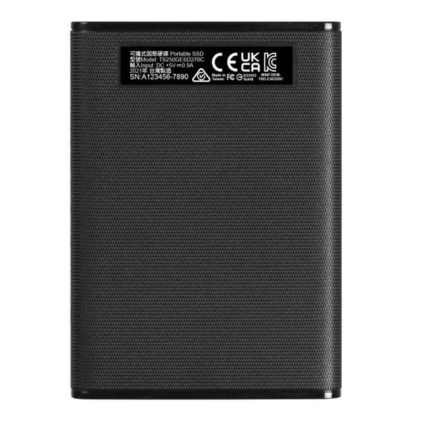 Transcend Ulkoinen Ssd-kiintolevy Esd270 250gb Usb-c Usb 3.1 Gen 2