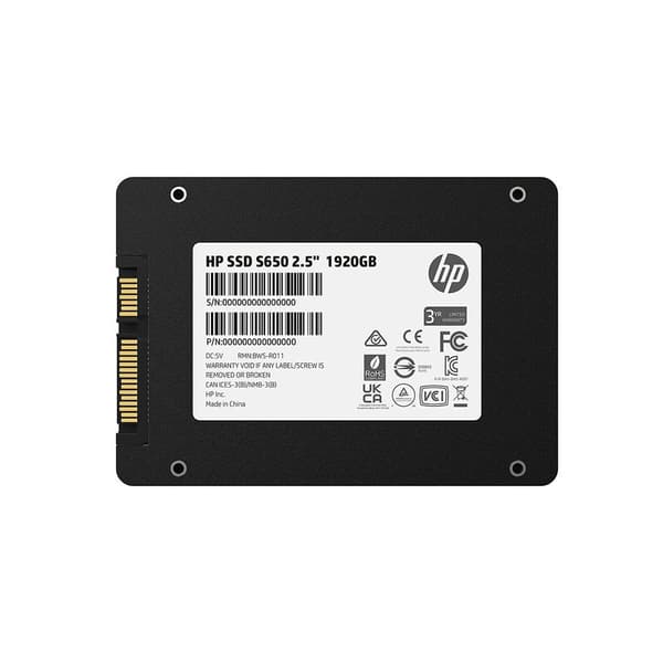 Hp Ssd Hårddisk S650 1.92tb