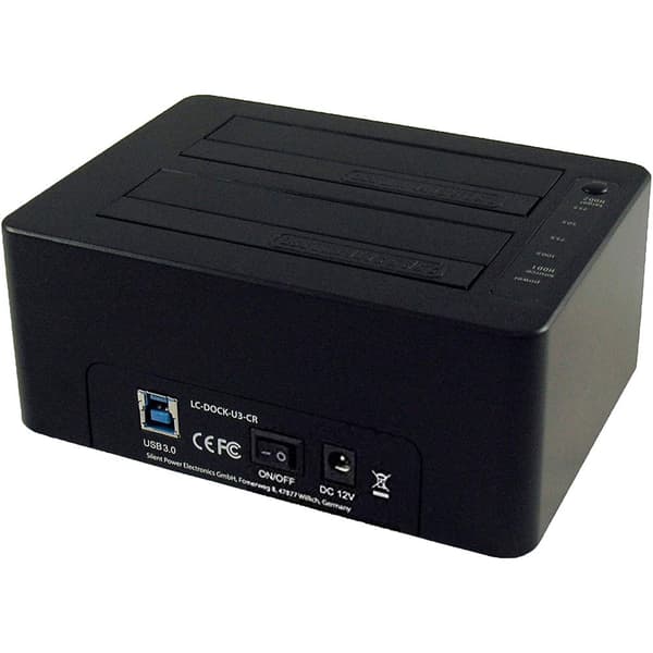 Lc Power Forbindelse Station Lc-dock-u3-cr Cf/sd Card R Sort