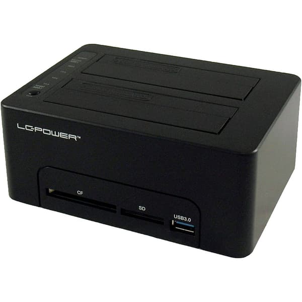 Lc Power Forbindelse Station Lc-dock-u3-cr Cf/sd Card R Sort