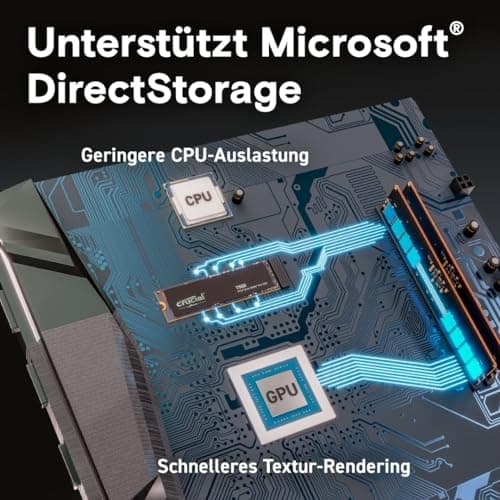 Crucial T500 500 GB PCIE GEN4 NVME M.2 - SSD (CT500T500SSD8)