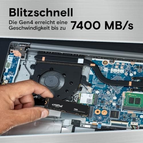 Crucial T500 500 GB PCIE GEN4 NVME M.2 - SSD (CT500T500SSD8)
