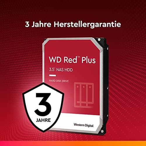 WD Red Plus WD80EFPX - harddisk - 8 TB - intern - 3,5" (8,9 cm) - SATA 6 Gb/s - 5640 rpm - buffer: 256 MB (WD80EFPX)