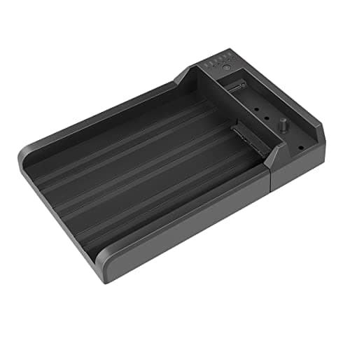 LogiLink QP0031 - USB 3.2 Gen 2 Quickport, til 2,5" eller 3,5" SATA HDD/SSD og M.2 NVMe SSD med klonfunktion uden pc, sort