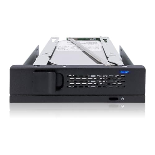 Vi-Ra. IcyDock 1x 3,5" SATA i 1x 5,25" bås mobil rackblæser (MB171SP-1B)