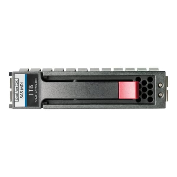 HPE Dual Port Midline - Hårddisk - krypterad - 4 TB - intern - 3,5" LFF - SAS 6Gb-s - 7200 rpm - Själv- USED