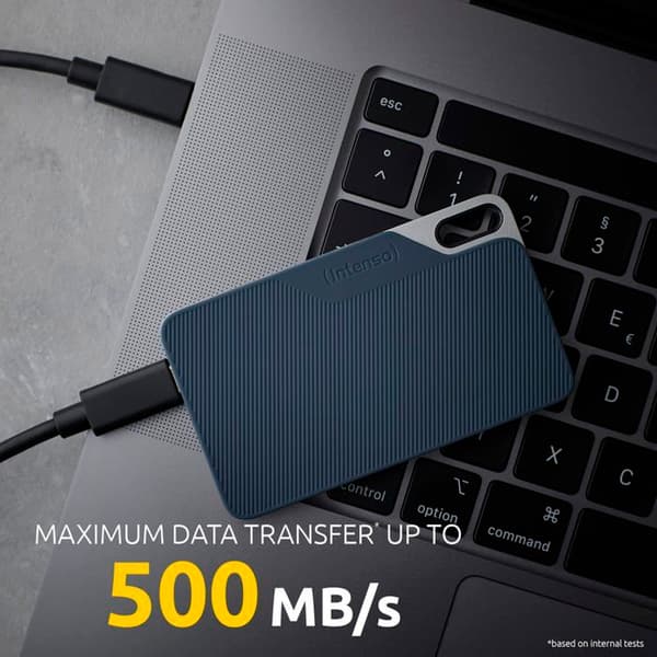 Extern hårddisk - INTENSO - TX100 - 1 To - USB-C 3.2 Gen 1x1 - Extern SSD