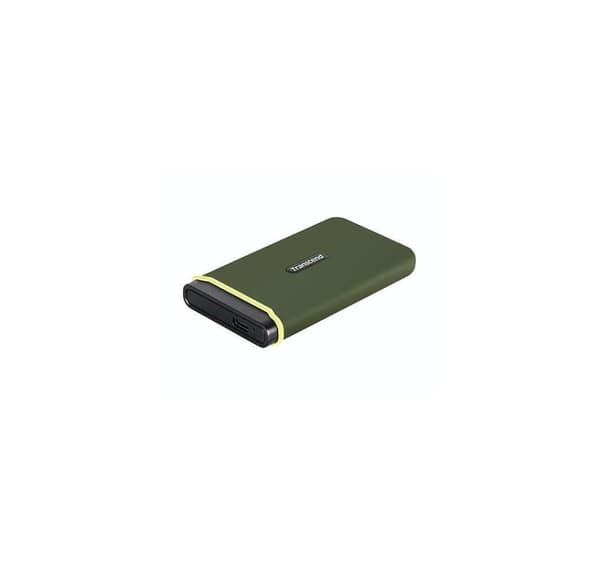 Ekstern SSD Transcend esd380c (500gb, usb 3.2, 3d nand, skrivehastighed 2000 mbytes/sek., læsehastighed 2000 mbytes/sek.)