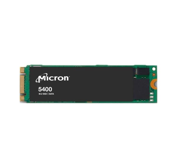 SSD Micron 5400 pro (480gb, m.2, sata 3.0, skrivehastighet 350 mbyte/sek, lesehastighet 540 mbyte/sek, 7mm, mtbf 3000000 timer)