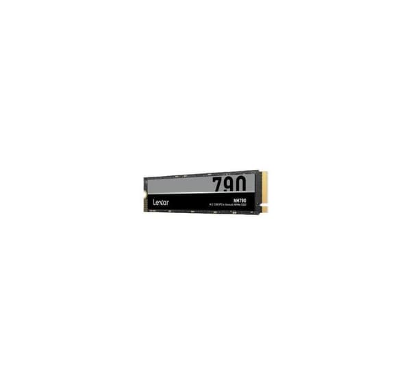 Ssd, Lexar, nm790 (2tb, m.2, pcie gen4, nvme, skrivehastighed 6500 mbytes/sek., læsehastighed 7400 mbytes/sek., 2.45mm, tbw 1500 tb)