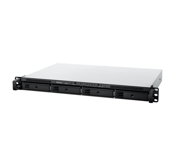 Nas lagringsställ 4bay 1u/ingen hdd usb3 rs422+, Synology Svart