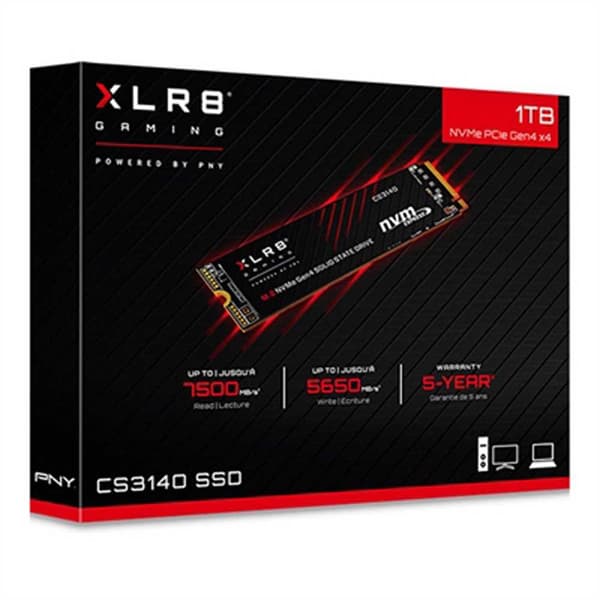 Pny M280cs3140-1tb-rb 1tb Ssd M.2 Sort