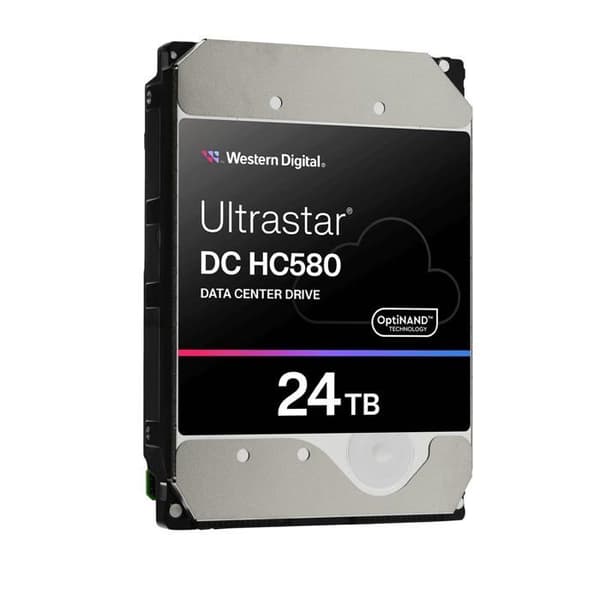 WD Ultrastar DC HC580 WUH722424ALE6L4 - hårddisk - 24 TB - SATA 6Gb/s