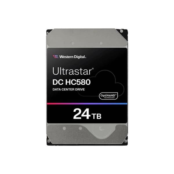 WD Ultrastar DC HC580 WUH722424ALE6L4 - hårddisk - 24 TB - SATA 6Gb/s