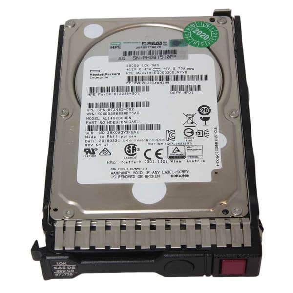 Hpe Harddisk Renoveret 872735-001 2.5´´ 300gb Søvfarvet 2.5´´