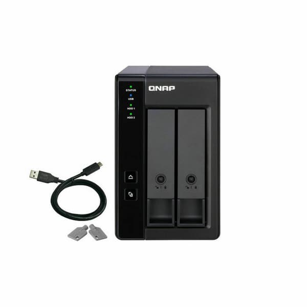 NAS-netværkslagring Qnap TR-002 Sort Sort