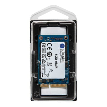 Kingston | KC600 | 1000 GB | SSD-formfaktor | SSD-gränssnitt mSATA | Läshastighet 550 MB/s | Skrivhastighet 520 MB/s