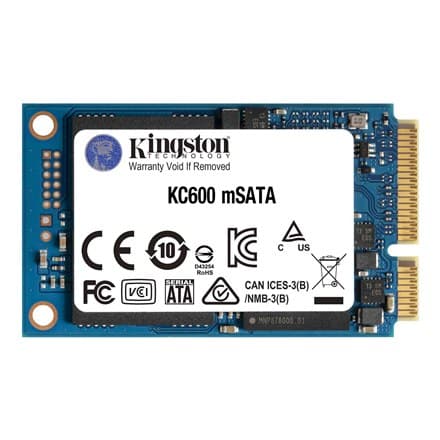 Kingston | KC600 | 1000 GB | SSD-formfaktor | SSD-gränssnitt mSATA | Läshastighet 550 MB/s | Skrivhastighet 520 MB/s