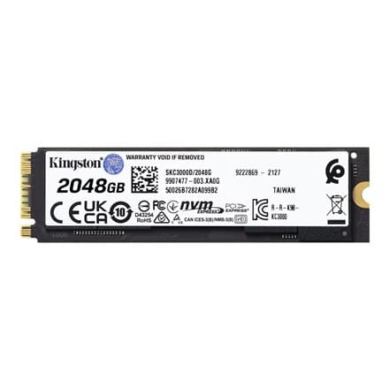 Kingston | Kingston | Solid State-enhet | 2048GB | KC3000 | M.2 | PCIe 4.0 (NVMe)