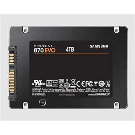 Samsung | SSD | 870 EVO | 4000 GB | SSD-formfaktor 2,5"" | SSD interface SATA III | Læsehastighed 560 MB/s | Skrivehastighed 530 MB/s