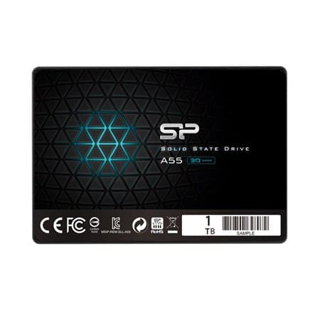 Silicon Power | A55 | 1000 GB | SSD-formfaktor | SSD-gränssnitt SATA | Läshastighet 560 MB/s | Skrivhastighet 530 MB/s