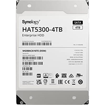 Synology | Hårddisk | HAT5300-4T | 7200 RPM | 4000 GB | MB