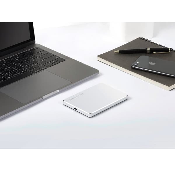 Transcend Storejet 25c3 2.5 1tb Usb 3.1 Gen 1 Extern Hdd-hårddisk Silver