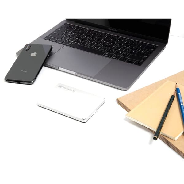 Transcend Storejet 25c3 2.5 1tb Usb 3.1 Gen 1 Extern Hdd-hårddisk Silver