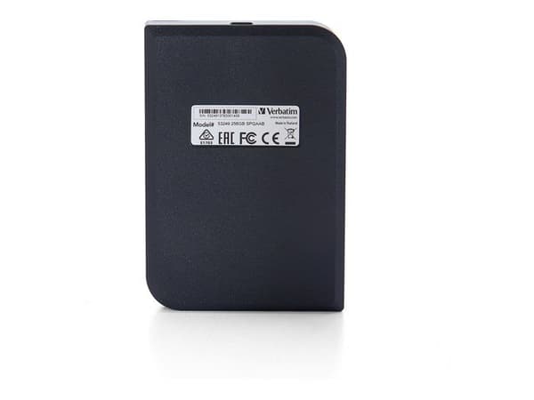 Extern hårddisk VERBATIM STORE N GO BÄRBAR SSD USB 3.2 GEN1 256GB Svart - USB-C Typ - 2,5'