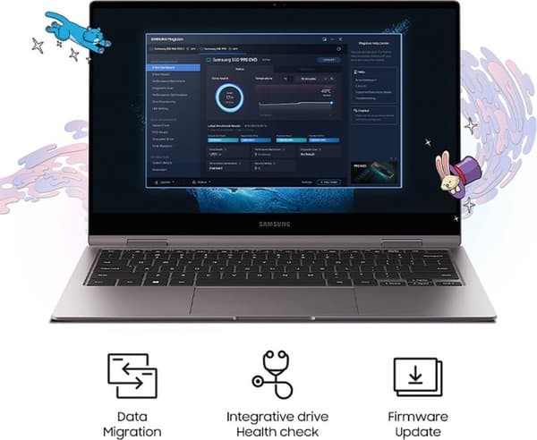 Samsung 990 Evo - Intern SSD - PCIe 4.0 - NVMe 2.0 - 1TB
