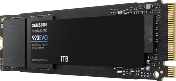 Samsung 990 Evo - Intern SSD - PCIe 4.0 - NVMe 2.0 - 1TB