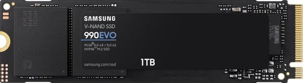 Samsung 990 Evo - Intern SSD - PCIe 4.0 - NVMe 2.0 - 1TB