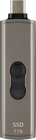 Miniatyrbillede 3 af 3: Transcend ESD330C 1TB Ekstern SSD-harddisk USB-C 10Gbps Gråbrun TS1TESD330C
