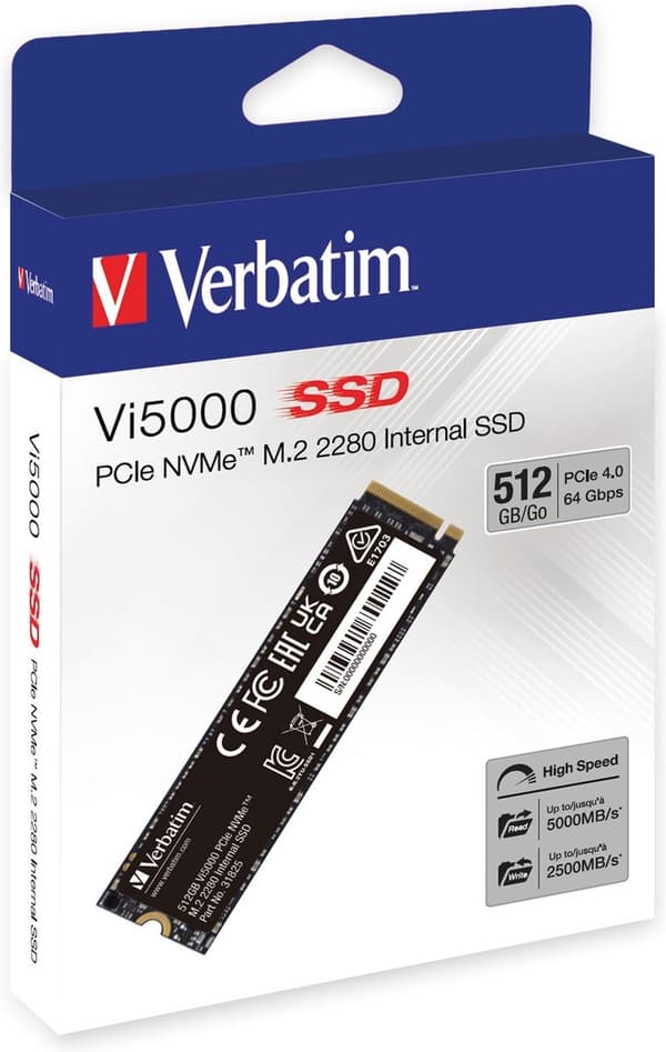 VI5000 PCIE4 NVME M.2 SSD 512GB