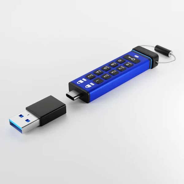 iStorage dataAshur PRO+C - USB-minne - USB3 - 256-bitars - 512GB