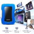 Miniatyrbild 6 av 6: ADATA HD330 1TB USB 3.1 AES 256-bitars extern hårddisk Blå