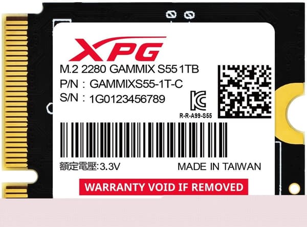 ADATA SSD GAMMIX S55 1TB Gen 4x4 2230
