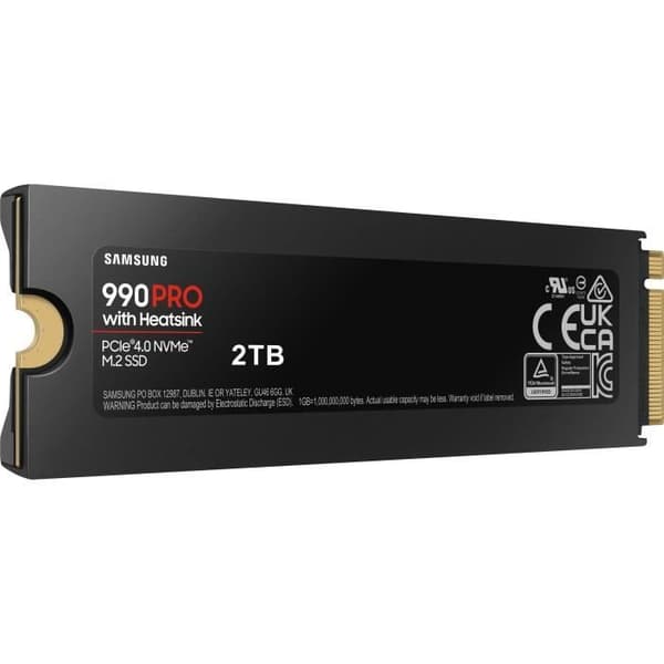 SAMSUNG Intern SSD 990 PRO med kylfläns 2 TB MZ-V9P2T0GW
