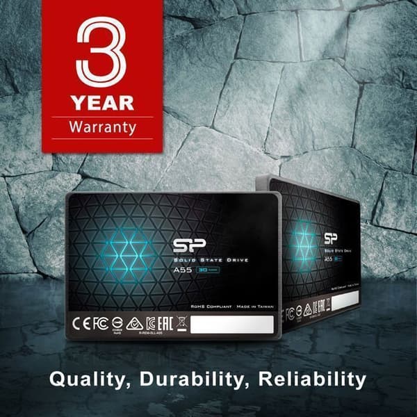 Intern SSD - Silicon Power - Ace A55 2To - SATA III 2.5" 3D NAND