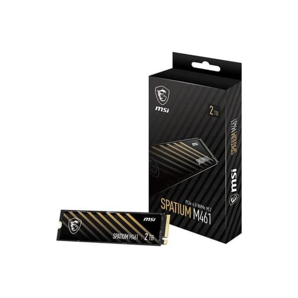 SSD|MSI|SPATIUM M461|2TB|M.2|PCIE|NVME|3D NAND|SKRIVHASTIGHET 4200 MBYTE