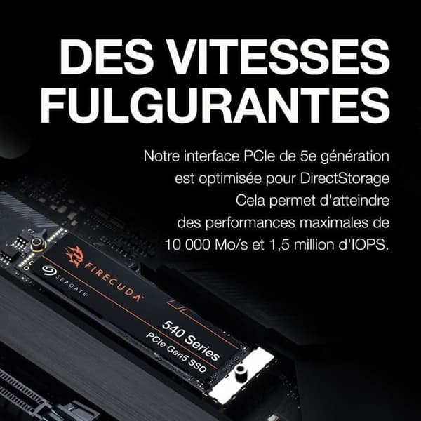 Intern SSD-enhet - SEAGATE - Firecuda 540 2TB - M.2 2280 Pcle 5:e generationen