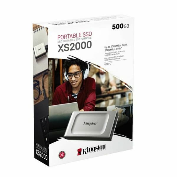 Ekstern harddisk Kingston SXS2000 500 GB SSD