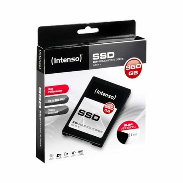 Hårddisk INTENSO 3813460 2,5" 960 GB SSD SATA III TLC 960 GB SSD 120 GB 256 GB