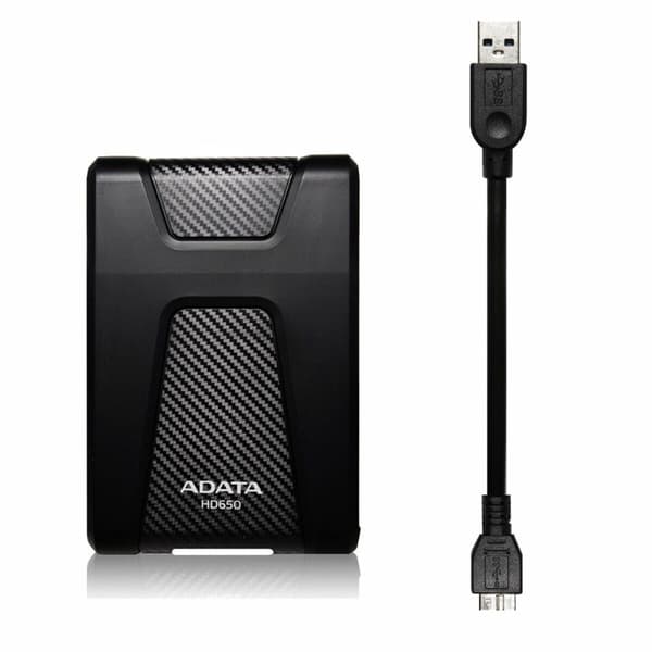 Extern Hårddisk Adata HD650 Svart 2 TB