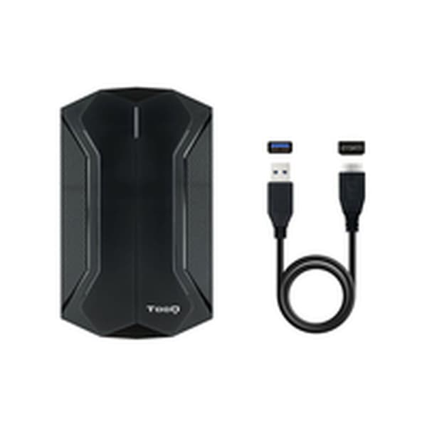 Hårddiskkabinett TooQ TQE-2599RGB Svart 2,5"